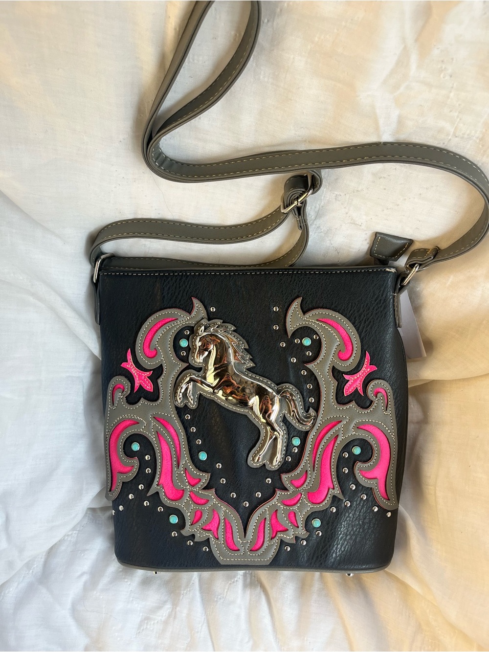 Metal Horse Women's Crossbody Western Messenger Purse